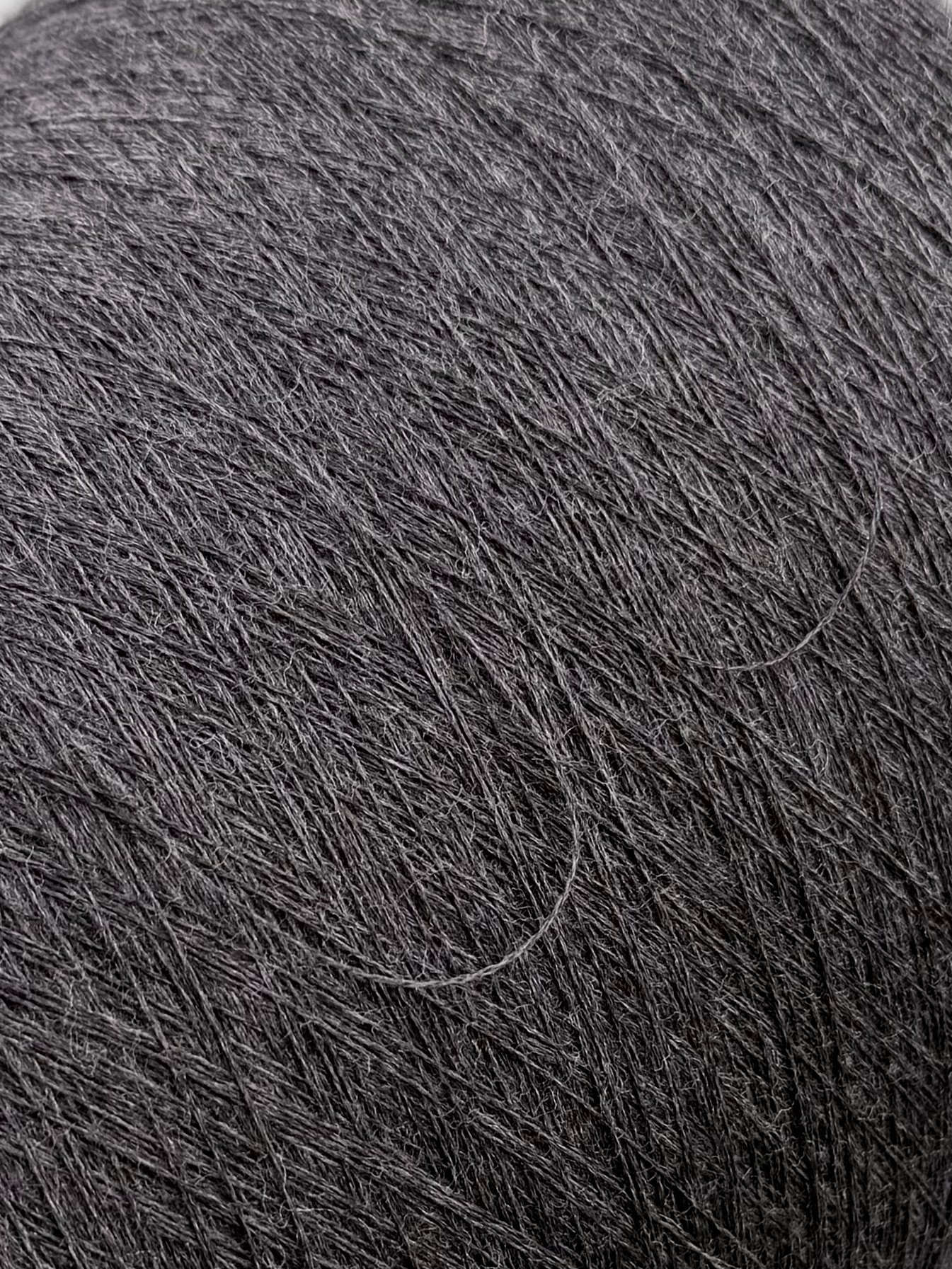 Zegna Baruffa Cashwool 2/48 – Extrafeines Merinogarn Anthrazit melange 420964
